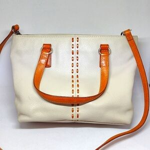Fossil Sedona Tan Leather crossbody Satchel Bag Beautiful